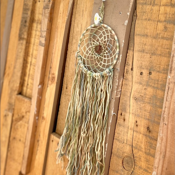 Blue and beige Dreamer Catcher 6” - Picture 5 of 6